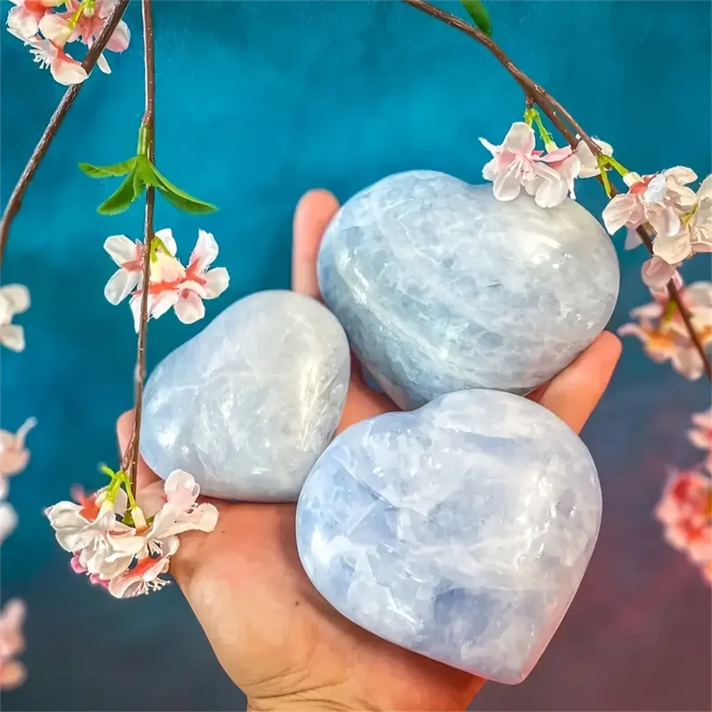 Celestial Love Celestite Heart – 300 g to 700 g | Angelic Peace & Manifestation Crystal