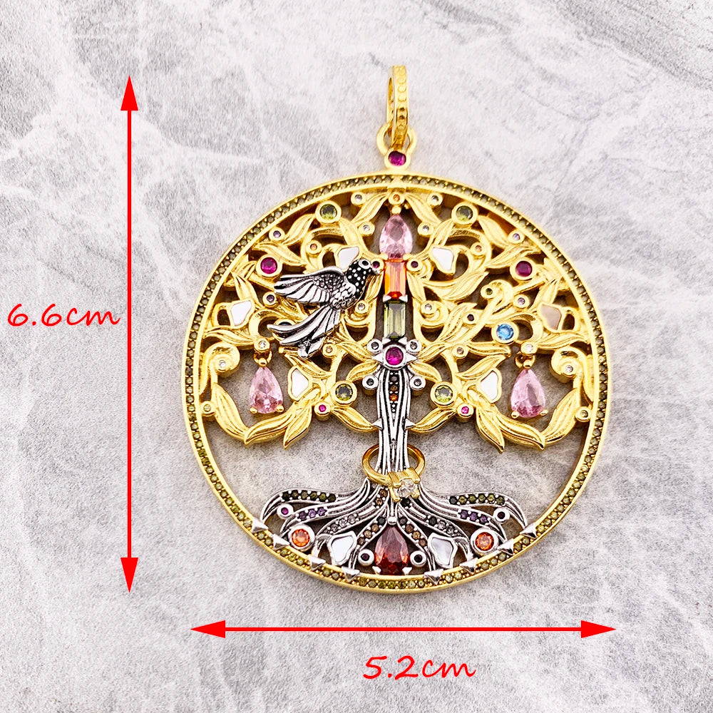 Brie & Marie Tree of Love Pendant – 18K Gold Plated 925 Sterling Silver
