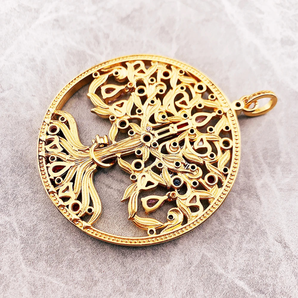 Brie & Marie Tree of Love Pendant – 18K Gold Plated 925 Sterling Silver