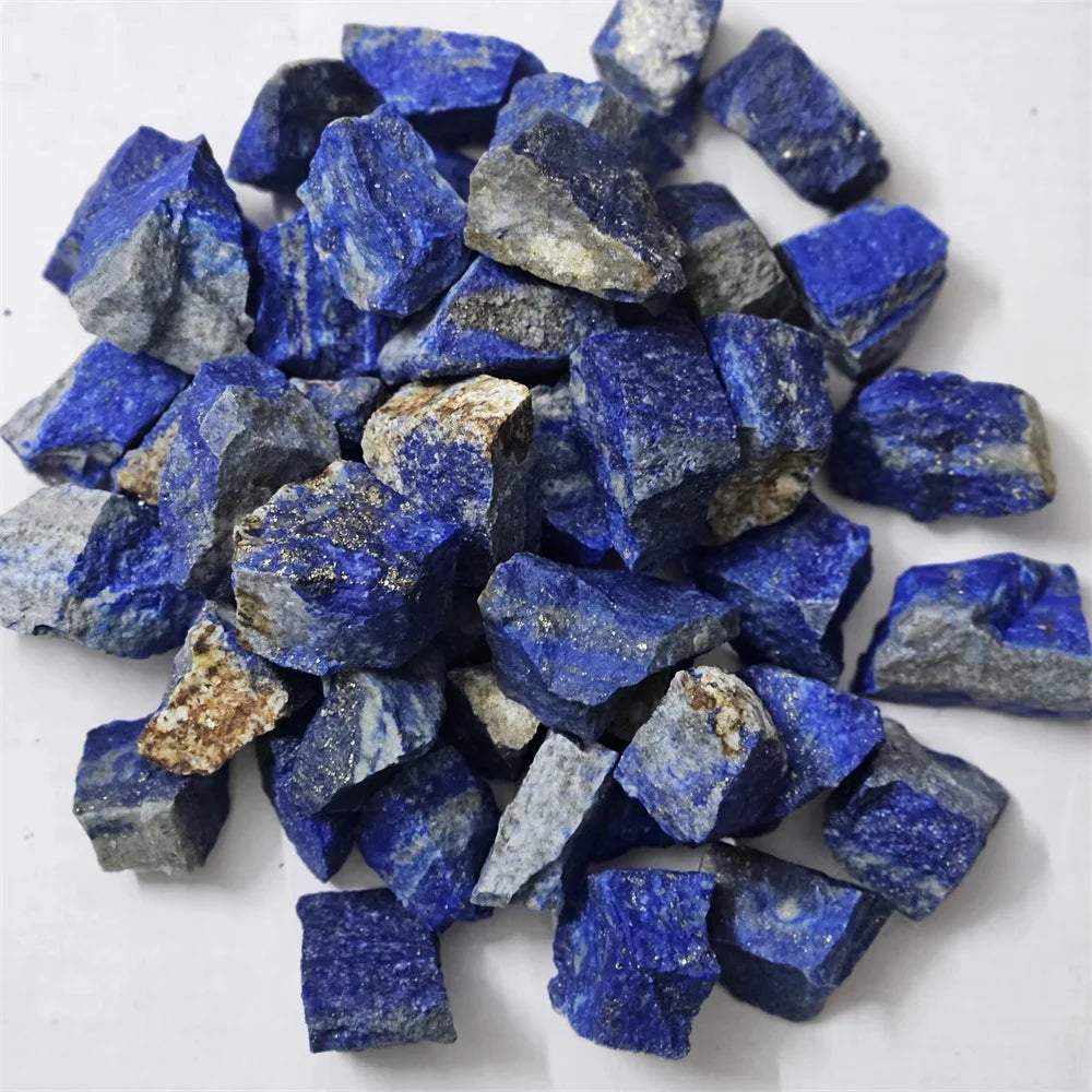 High-Grade Raw Lapis Lazuli from Afghanistan – Spiritual Healing & Manifestation Crystal (140–200 g Bags)