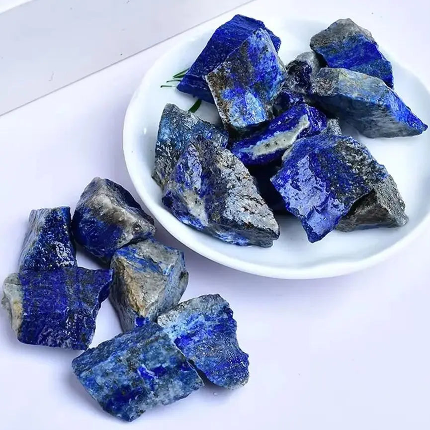 High-Grade Raw Lapis Lazuli from Afghanistan – Spiritual Healing & Manifestation Crystal (140–200 g Bags)