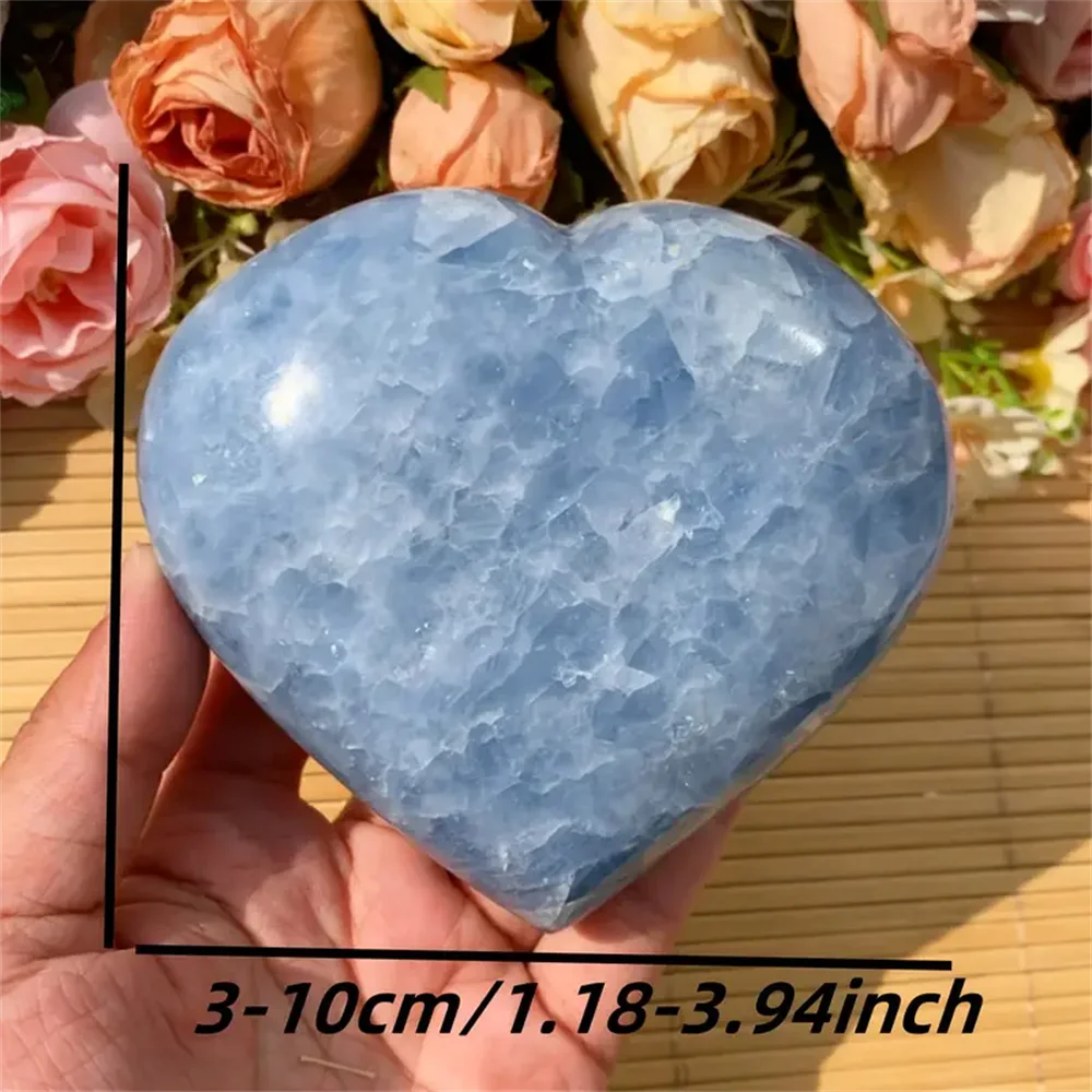Celestial Love Celestite Heart – 300 g to 700 g | Angelic Peace & Manifestation Crystal